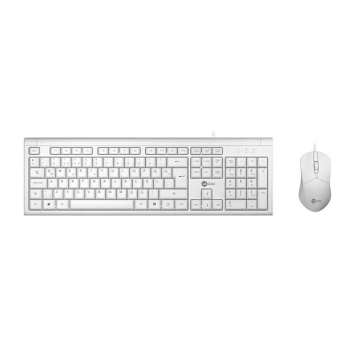 Lecoo CM101 USB Kablolu Türkçe Q Klavye & Mouse Set Beyaz