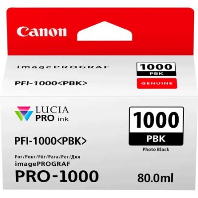 Canon PFI-1000 Orjinal Foto Siyah Mürekkep Kartuş 