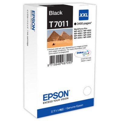 Epson (T7011XXL) C13T70114010 Siyah Orjinal Kartuş