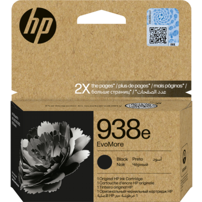 HP 938e Siyah Orijinal Kartuş Mürekkep (4S6Y2PE)